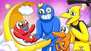 New Rainbow Friends Animation  RAINBOW FRIENDS But They Have A CUTE BABY?  Cartoon Animation