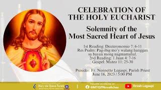 LIVE - CELEBRATION OF THE HOLY EUCHARIST SOLEMNITY OF THE MOST SACRED HEART OF JESUS