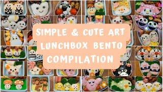 SIMPLE & CUTE ART LUNCHBOX BENTO  HOMEMADE Lunches Compilation  The Tanaka Fam
