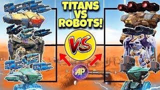  ROBOTS VS TITANS ALL OUT DAMAGE COMPARISON  WAR ROBOTS WR 