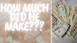 What My Husband Makes in a Week as a Server Ep. 10  Weekly Cash Tip Count  Michelle Marie Budgets