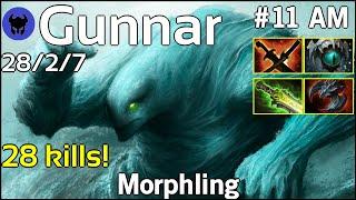 28 kills Gunnar tt plays Morphling Dota 2 7.21