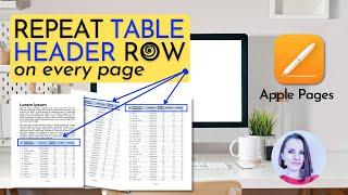 Repeat Table Header in Pages