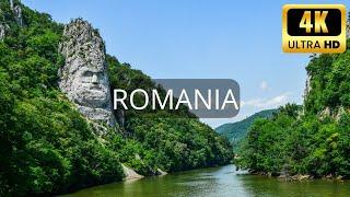 FLYING OVER ROMANIA 4K ULTRA HD - SCENIC NATURAL BEAUTY WITH RELAXING MUSIC FOR STUDY DEEP SLEEP