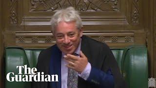 ‘Ord... Order’ Bercow loses voice responds to PMs kangaroo testicle jibe