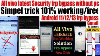 all Vivo y21 latest security Android 12 frp bypass without PCVivo Android 13 frp bypass without PC