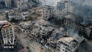 Drone Footage Shows Scale of Gaza Damage After Israeli Strikes  WSJ News