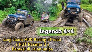 Aksi heroik sang legenda 4x4 hardtop dalam membantu rekan2 supir truk yang mengalami kesulitan.