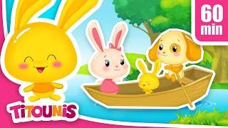 Bateau sur leau +60min de Comptines  Chansons avec les Titounis  French Nursery Rhymes