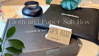 February 2024 Stationary and Penspiration Subscription Box Unboxing  Cloth and Paper Sub Box