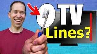 FIX Your TV with a TOOTHBRUSH  Fixing Vertical Lines