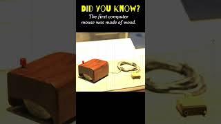 Did you know? The first computer mouse was made of wood? #history #facts