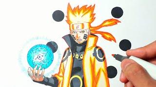 Drawing Naruto Sage of Six Paths Using Jiton Rasengan  Vẽ Naruto Sage of Six Paths dùng Rasengan