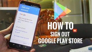 How To Sign Out from Google Play Store Account EASY 2017