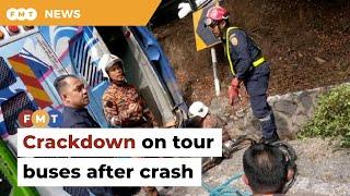 ‘Major crackdown’ on all buses after Genting crash