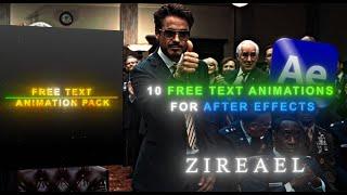 Free Text Animation Pack For 30000 Subscribers - After Effects  Zireael