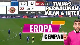 Highlight pertandingan timnas Indonesia  Tahan Milan dan Kalahkan inter di Eropa #garudaselect