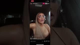 Miss Nikkii Baby shows her tit*y live on Instagram