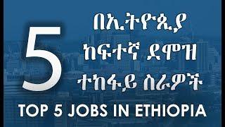 Top 5 Jobs In Ethiopia  5 በኢትዮጲያ ከፍተኛ ደሞዝ ተከፋይ ስራዎች