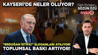 KAYSERİDE NELER OLUYOR? “ERDOĞAN İSTİFA” SLOGANLARI ATILIYOR TOPLUMSAL BASKI ARTIYOR