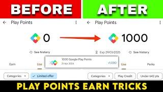 Google Play Points earn trick  How to get 1000 play points