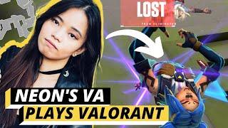 Neon Voice Actor Being Bad at Valorant for 6 Minutes  Vanille Velasquez