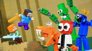 The War With Rainbow Friend But It in Lego Minecraft  LEGO Minecraft Animation