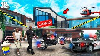 GTA 5 Franklin Shinchan New Ultimate Luxury House Upgrade Stopped By Police GTA 5