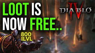 Diablo 4 LOOT CAVE ITEM POWER 800+ Rares in Malignant Season 1