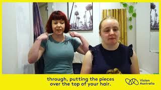 Vision Australia Life hacks - Hair clips