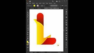 Gradient Letter L Logo Design in IllustratorAdobe Illustrator CC 2023 #shots #youtubeshorts #viral