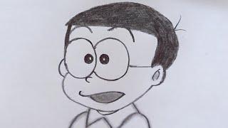 ‍️DRAWING TRICK‍️HOW TO DRAW A NOBITA FROM DORAEMONEASY DRAWING#pencildrawing @TamilNewArt