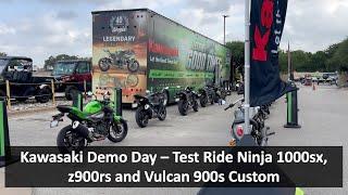 Kawasaki Test Ride Ninja 1000sx z900rs and Vulcan 900s Custom