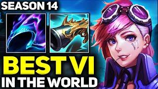 RANK 1 BEST VI IN SEASON 14 - AMAZING GAMEPLAY  League of Legends