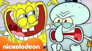 SpongeBob & Big Nate  60 Menit Squidward Sangat Lelah   Nickelodeon Bahasa