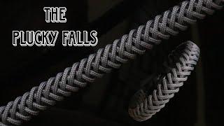 HOW TO MAKE PLUCKY FALLS KNOT PARACORD BRACELET EASY PARACORD TUTORIAL DIY.