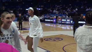 LSU womens basketball Middle Tennessee pregame