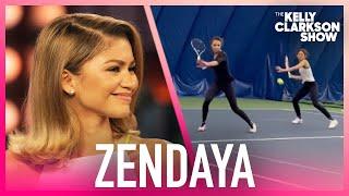 Zendaya Reacts To Hilarious Challengers Training Video With Tennis Stunt Double