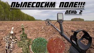 Металлоискатель Nokta Legend и Multi Kruzer Пылесосим поле День 2