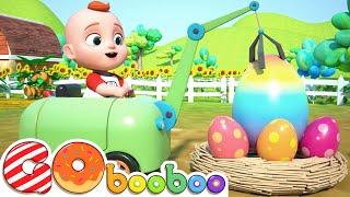 Surprise Eggs Kids Songs  Learn Animal Sounds  GoBooBoo Nursery Rhymes & Kids Songs