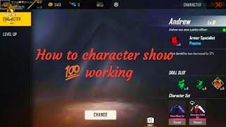 Free Fire Character Black screen show Problem 100 Solve live Video  New 2021