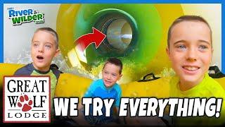 Kids try EVERYTHING at Great Wolf Lodge  Epic vacation