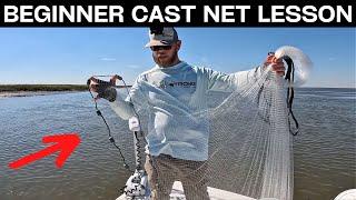 How To Throw A Cast Net For Live Bait Beginner Lesson