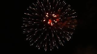 Colourful firework with relaxing piano music New Years Eve Screensaver