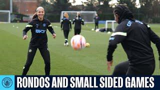 Rondos and Small Sided Games  Man City Womens Training Session