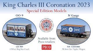 New PECO King Charles III Coronation Specials in N and OO-9 scale