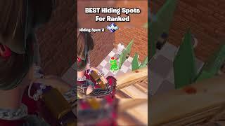 3 BEST Hiding Spots to Reach UNREAL Rank  #shorts #fortnite