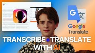 How to Transcribe and Translate Videos with GOOGLE Translate and Virbo Video Language Translator App