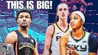 NBA Draft Talk Angel Reese & Caitlin Clark Rivalry Heats Up