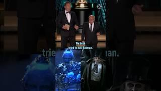 Batman Mr. Freeze Penguin reunite at the Oscars #michaelkeaton #batman #dc #oscars